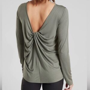 Athleta Waterfall Long Sleeve Top